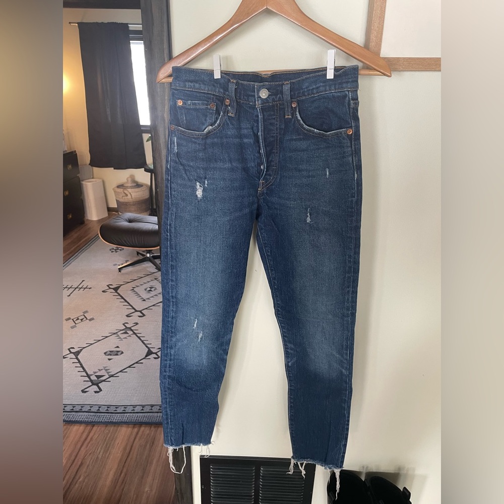 Levi's Blue Ankle & Cropped Jeans